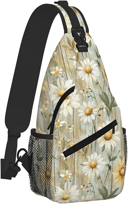 Cross Chest Bag Diagonally for Men Shoulder Bag for Travel Hiking Trendy Sling Bag with Adjustable Shoulder Strap