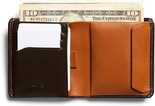 Bellroy Coin Wallet (Slim Coin Wallet, Bifold Leather Design, Holds 4-8 Cards, Magnetic Closure Coin Pouch)