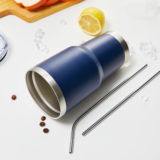 MEWAY 30oz Insulated Tumbler With Lids and Straws,Stainless Steel Double Vacuum Coffee Tumbler Cup, Brush, Durable Powder Coated Coffee Cup for Cold & Hot Drinks, Office, Travel(mixture,8 PACK)