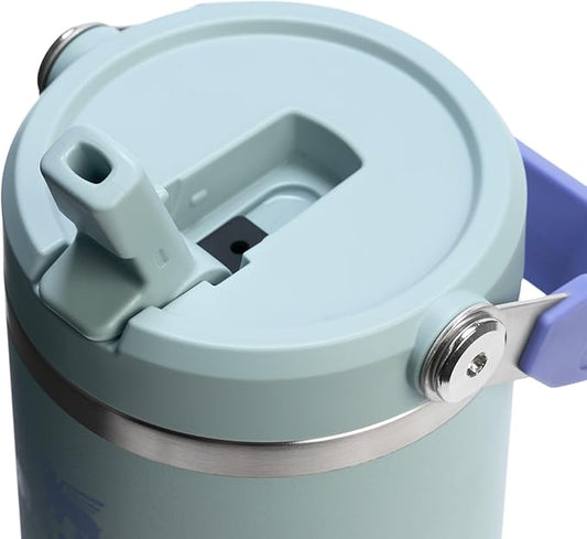 Stanley IceFlow 2.0 Flip Straw Tumbler with Handle 30 oz | Twist On Lid and Flip Up Straw | Leak Resistant Water Bottle | Insulated Stainless Steel | BPA-Free | Exclusive Blue Cactus