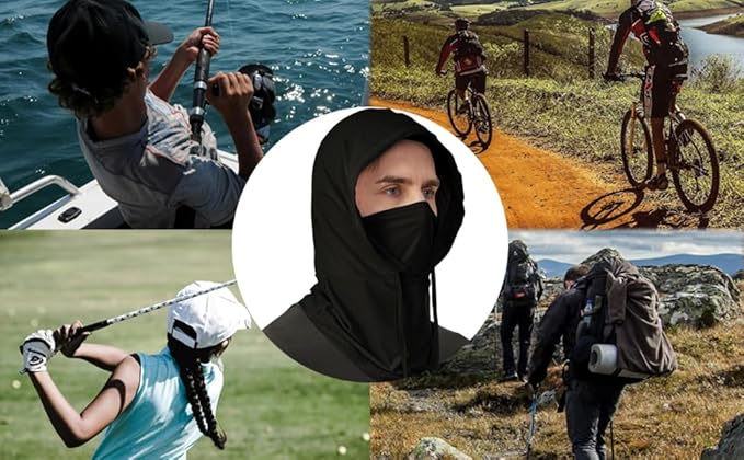 3 Pcs Cooling Balaclava Mask Summer Balaclava Sun UV Protection Hood Breathable Full Head Mask Face Cover for Men Women