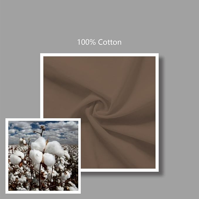 TOPDesign 24-Pack Economical 16"x15" Brown Cotton Tote Bag, Lightweight Medium Reusable Grocery Shopping Cloth Bags, Suitable for DIY, Advertising, Promotion, Gift, Activity