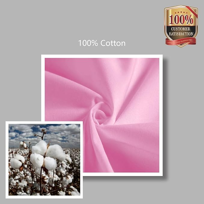 TOPDesign 1-Pack Canvas Tote Bag with an External Pocket, Reusable Grocery Shopping Bag, Top Zipper Closure, Daily Essentials (Pink)