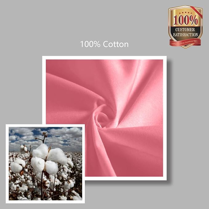 TOPDesign 1-Pack Canvas Tote Bag with an External Pocket, Reusable Grocery Shopping Bag, Top Zipper Closure, Daily Essentials (Rose Pink)