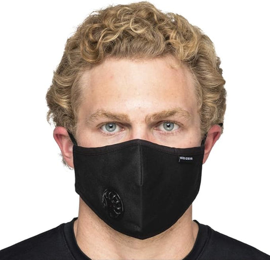 Anti Pollution Face Mask Particulate Respirator| Mask for Dust, Exhaust Gas, Smoke, Smog, Pollen and Fumes | Unisex Military Grade Washable Mouth Mask