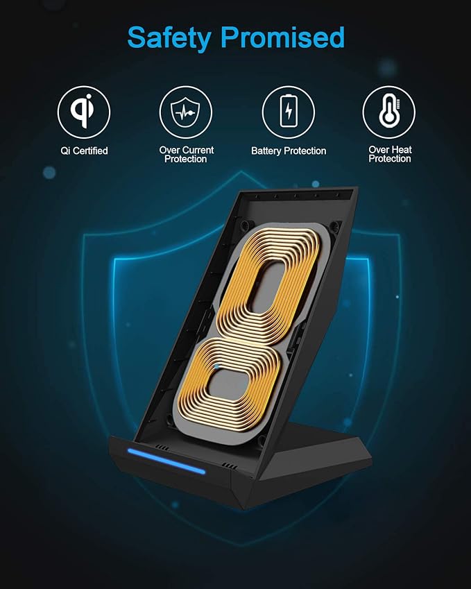 Nanami 2 in 1 Wireless Charger,Equipped with PD 30W Adapter,Qi Certified Fast Charging Stand with USB-A Port Compatible iPhone 16/15/14/13/12/11,Phone Charger for Samsung Galaxy S25/S24/S23/S22/S21