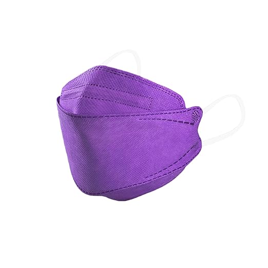 akgk KN95 Face Masks 50 Pack, 5-Ply Disposable Multicolor Face Mask Against PM 2.5 Smoke and Dust