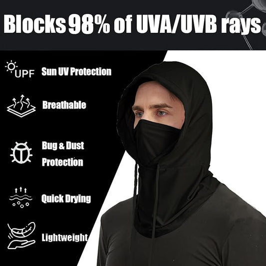 3 Pcs Cooling Balaclava Mask Summer Balaclava Sun UV Protection Hood Breathable Full Head Mask Face Cover for Men Women