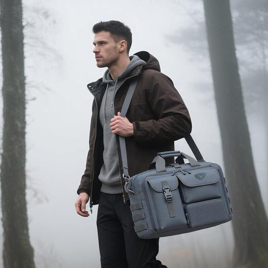 Stypos Tactical Laptop Bag for Men,14inch/15.6inch/17.3inch Messenger Bag Military Shoulder Bag,Flight Work Bags for Pilots