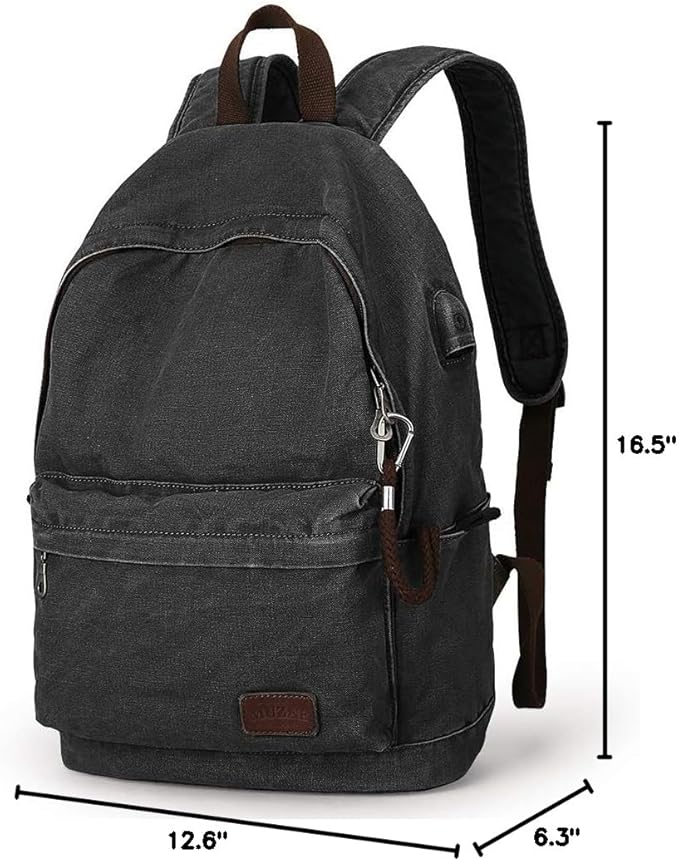 Canvas Backpack Lightweight Travel Daypack For Students and Adults Rucksack Laptop Backpack One_Size