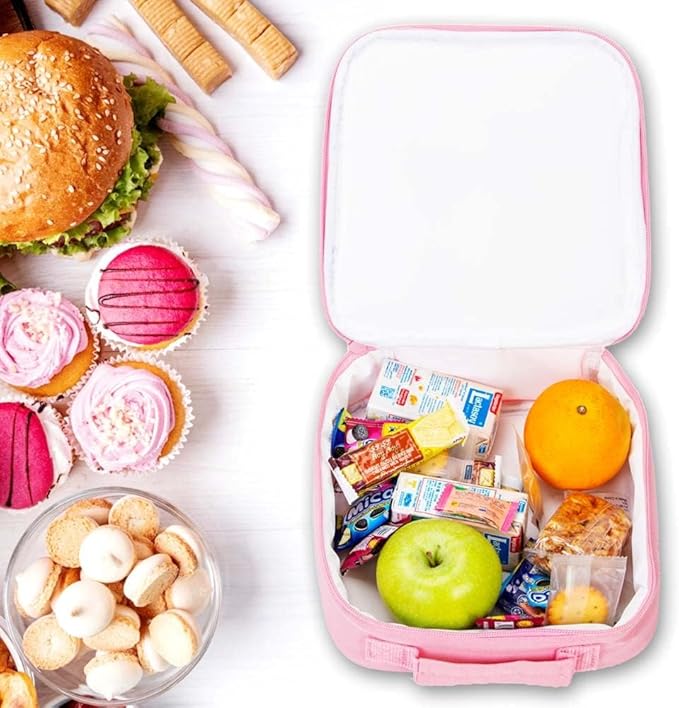 3pcs Unicorn Backpack, 16" Girls Sequin Bookbag with Lunch Box, Kids School Backpacks for Elementary Kindergarten Preschool(Pink)