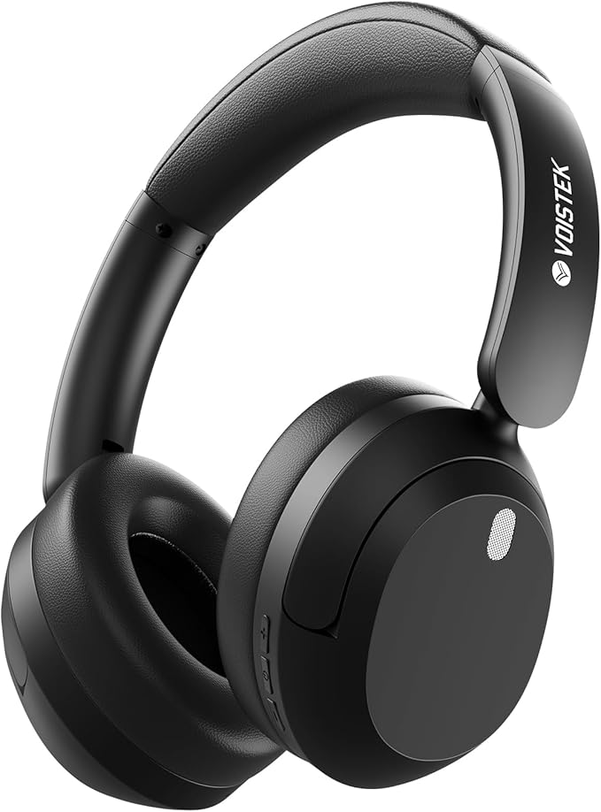 T30s Hybrid Active Noise Cancelling Headphones, Wireless Bluetooth Over Ear Headphones, 50mm Drivers, Deep Bass, HiFi Stereo, 60H Playtime, Lightweight Foldable for Music Lovers Commute Travel Home
