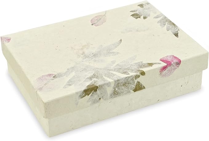 Nepali Cherish Greeting Card & Envelope Box Set with Handmade Lokta Paper from Nepal, 15 Cards (Forest Wanderer)