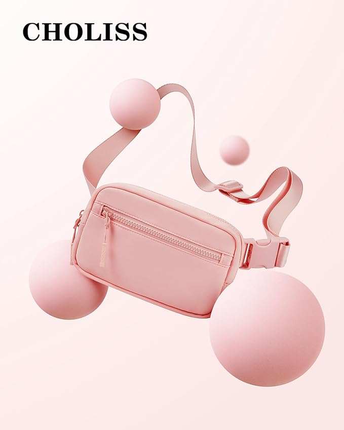 CHOLISS Small Sling Bag for Women and Men, Crossbody Bags Trendy Fanny Packs Chest Bag with Extended Strap