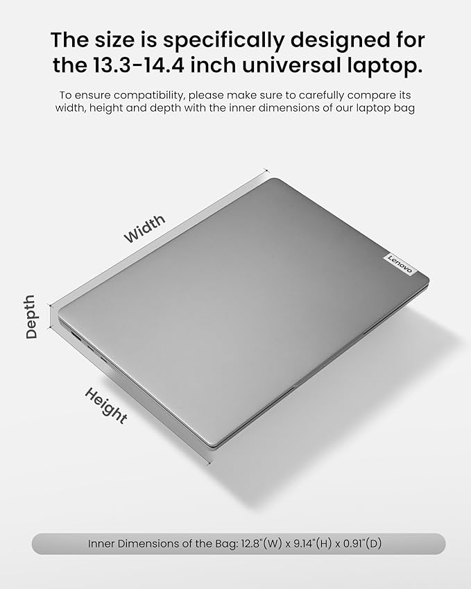 tomtoc 360 Protective Laptop Case Sleeve for 14 Inch Lenovo, HP, ASUS, Dell, Acer Laptop Notebook Ultrabook, Water-Resistant Shockproof Computer Bag with Accessory Pocket