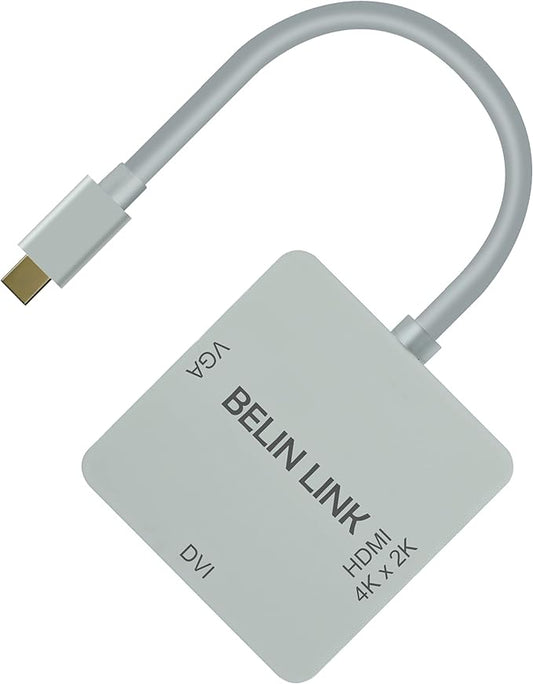 Mini DP to HDMI VGA DVI Adapter,Mini DisplayPort to VGA Adaptor for Surface Pro 6 5 4 3 Video Display Thunderbolt to DVI Converter for Mac,MacBook Pro,Air,HDMI Surface Book to TV,Projector,Monitor…