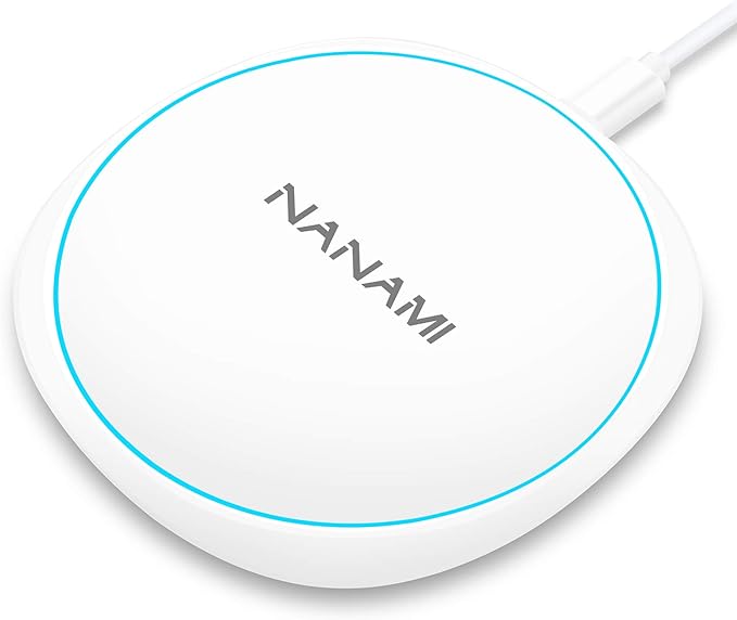 Fast Wireless Charger for iPhone 17, NANAMI 7.5W Charging Pad Compatible iPhone17/17 Air/17 Pro/17 Pro Max/16/15/14/13/12, 10W Qi Charger for Samsung Galaxy S25/S24/S23/S22/S21/S20/Note 20 & AirPods 2