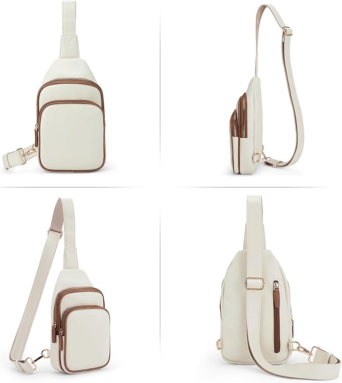 WESTBRONCO Small Sling Bag for Women Nylon Crossbody Sling Backpck Lightweight for Travel Casual Daily