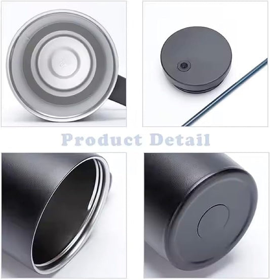 Outdoor Tumbler, 40 oz, Double-Wall Insulated, Ergonomic Handle with Lid Straw (Dark Green)