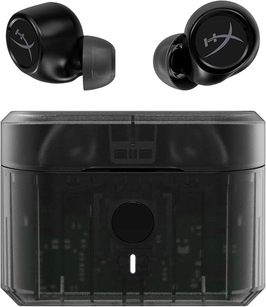 HyperX Cirro Buds Pro – True Wireless Earbuds, Active Noise Cancellation, ANC, Ambient Sound Mode, Low Latency, Bluetooth 5.2, IPX4, Fast Charge, PC, Nintendo Switch, Mobile - Black