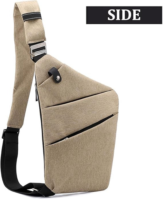 Crossbody Travel Bags for Women, New Theft Proof Safe Slim Sling Travel Purses, Personal Flex Shoulder Bag for Men Women