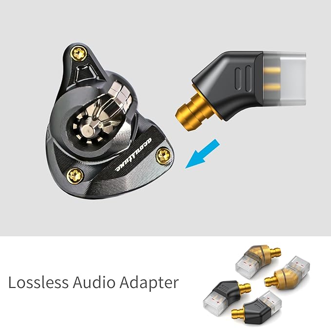 okcsc Ear Male to Recessed 2PIN Female Headphone Adapter for Ear Earbuds to Recessed 2PIN Cable for Pentaconn Ear PE Mini Adapter for Acoustune HS1650CU HS1655CU HS1695Ti 1697Ti HS2000MX 1 Pair Black