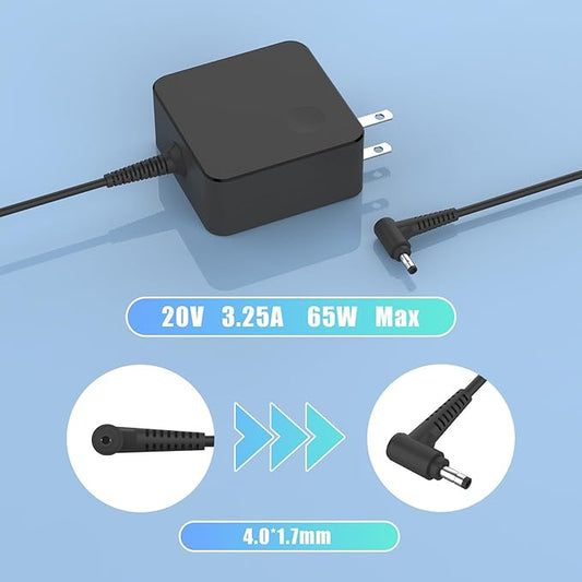 65W Round tip Charger for Lenovo V14 V15 V17 G2 G3 G4 abp ada itl iil Series Laptop for Lenovo Ideapad 1 3 5 110 110s 310 320 330 330s s340 Yoga 710 720 510 520 330 ADLX65CCGU2A Adapter Power Cord