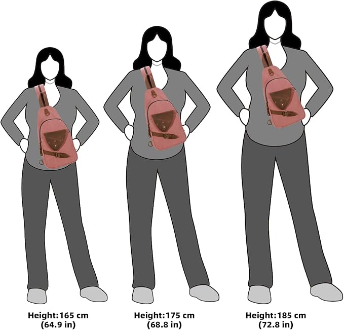 KL928 Canvas Sling Bag Crossbody Backpack Shoulder Casual Rucksack for Men Women,Rust Red