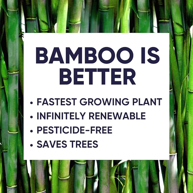 Save Trees Bamboo Facial Tissues -24 Boxes- Bamboo Tissue Boxes, 90 Hypoallergenic Facial Tissues per Box - Unscented, Fragrance-Free, Eco-Friendly Tissues in Plastic-Free Packaging