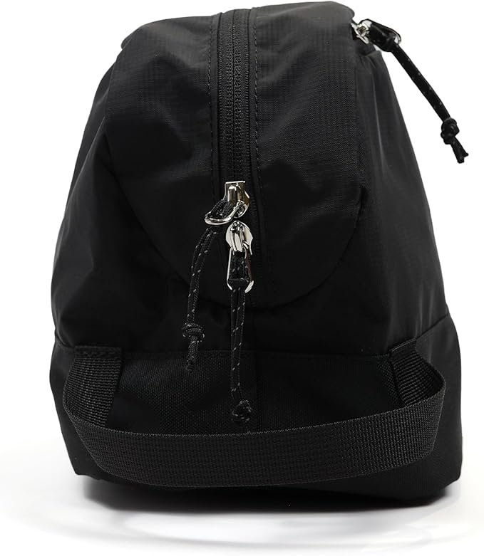 Travel Toiletry Bag 8L, Large Packing Cube with Waterproof TPU Wet/Dry Compartment (01 Black Stealth)