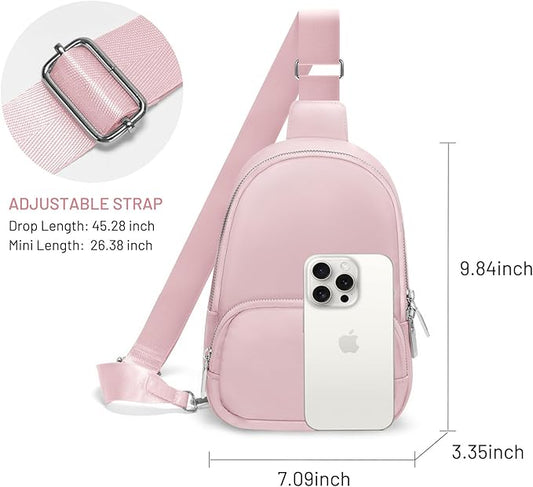 Crossbody Bags for Women Small Sling Bag Travel Cross Body Bag Anti Theft Fanny Pack Chest Purse Trendy Mini Backpack