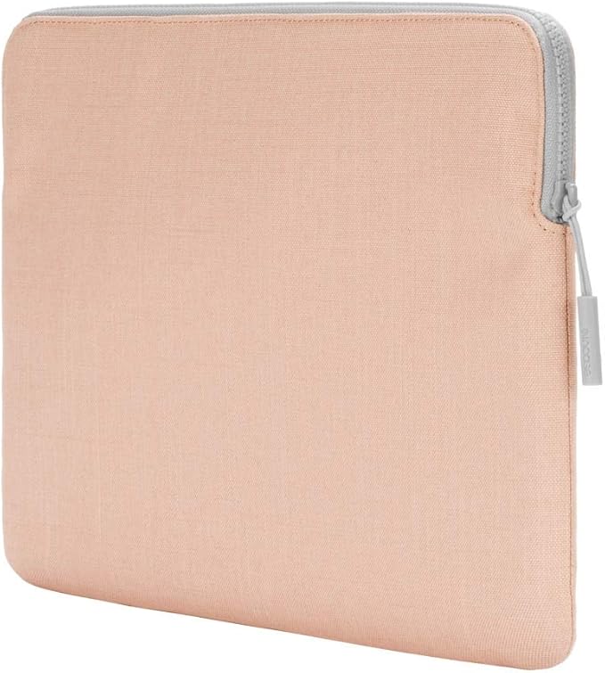 Incase Slim Sleeve with Woolenex for 13" MacBook/Laptop and iPad/Tablet - Padded Carry Case with Faux Fur Lining, Protective Cover, Vislon Zipper for Easy Access, Durable - Blush Pink
