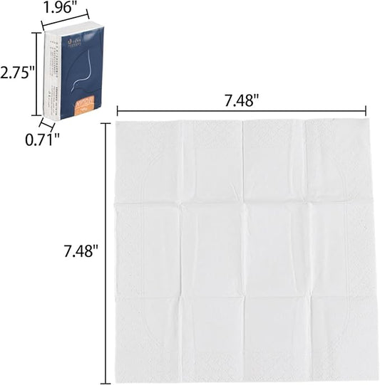 Sandmovie 100 Packs 4-Ply Soft Pocket Tissues, Mini Travel Size Individual Tissue Packs