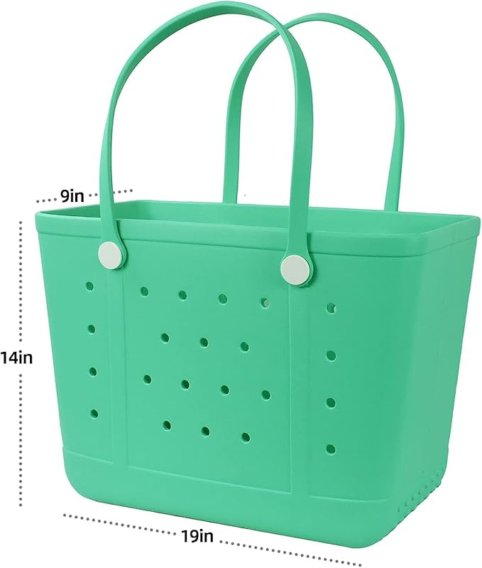 Beach Tote Bag for Women, Rubber Beach Bag Waterproof Sandproof, Extra Large EVA Tote Bag Boat Bag