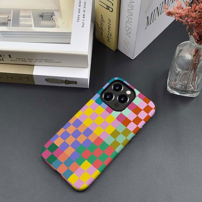 DAIZAG Case Compatible with for iPhone 12 Pro Max,Classic Checkerboard Plaid Phone Case for iPhone 12 Pro Max for Girl Women Boy Men