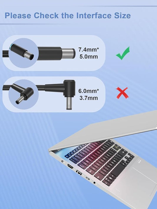 130W Charger 7.4mm LA130PM121 for Dell inspiron14 15 5000 7000 Gaming, G3 G5 3500 3579 3590 3779 5500, D6000 Docking Station, XPS L502x L702x L701X Precision 3510 3520 3530 M4400 M4500 Laptop