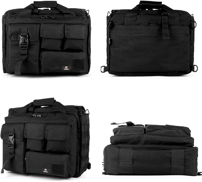 Tactical Briefcase, GES 15.6 Inch Men's Messenger Bag Military Briefcase for Men