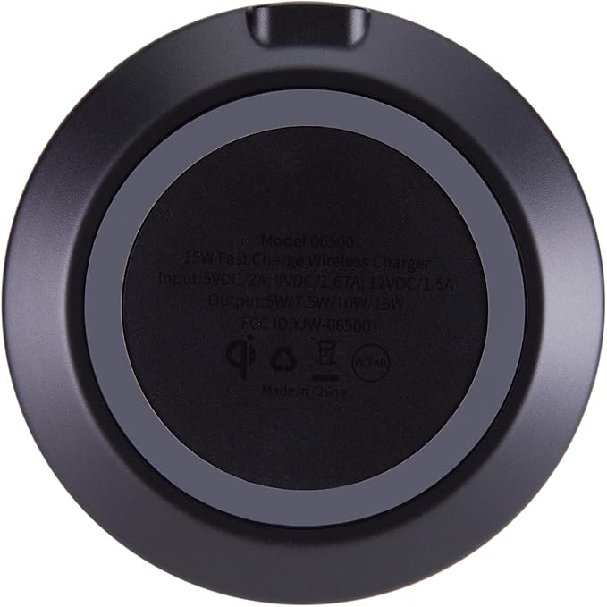 AT&T Professional Series 15W Wireless Charging Pad Black Premium USB-C Fast Charging Universal Device Compatibility Qi Certified Technology
