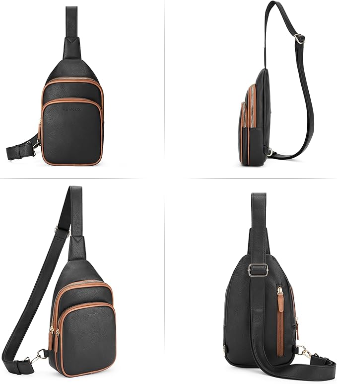 WESTBRONCO Small Sling Bag for Women Nylon Crossbody Sling Backpck Lightweight for Travel Casual Daily