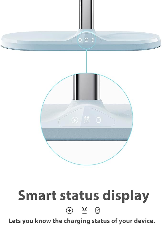 3-in-1 Wireless Charging Station for Apple Devices - Fast Charging Station for iPhone and Watch, Stable Charger Stand for iPhone 12-15 & iPhone 16 & iWatch & AirPods