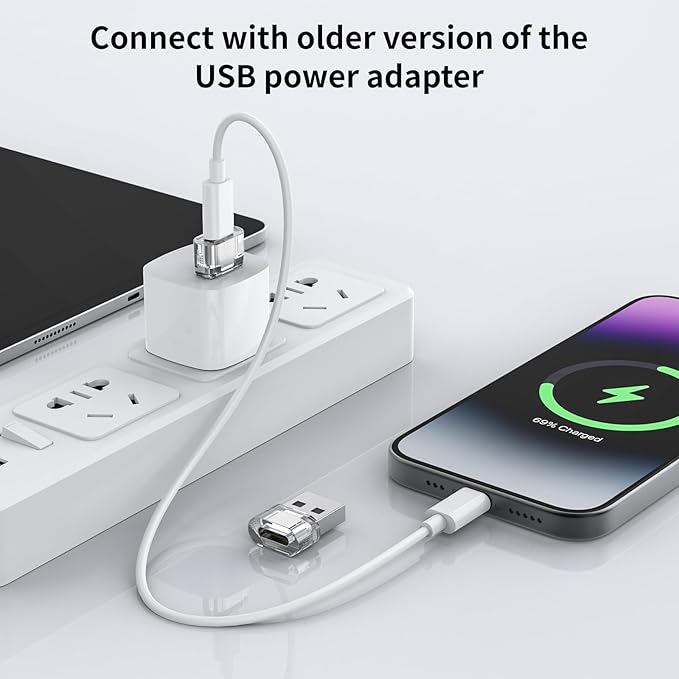 USB to USB C Adapter 6Pack, Charging and Data Converter USB A to C Adapter, Compatible with Apple Watch/Ultra iWatch/iPhone 16/15 Pro Max Plus/Airpods/iPad 9 10 Air 5 Mini 6/Car/Galaxy