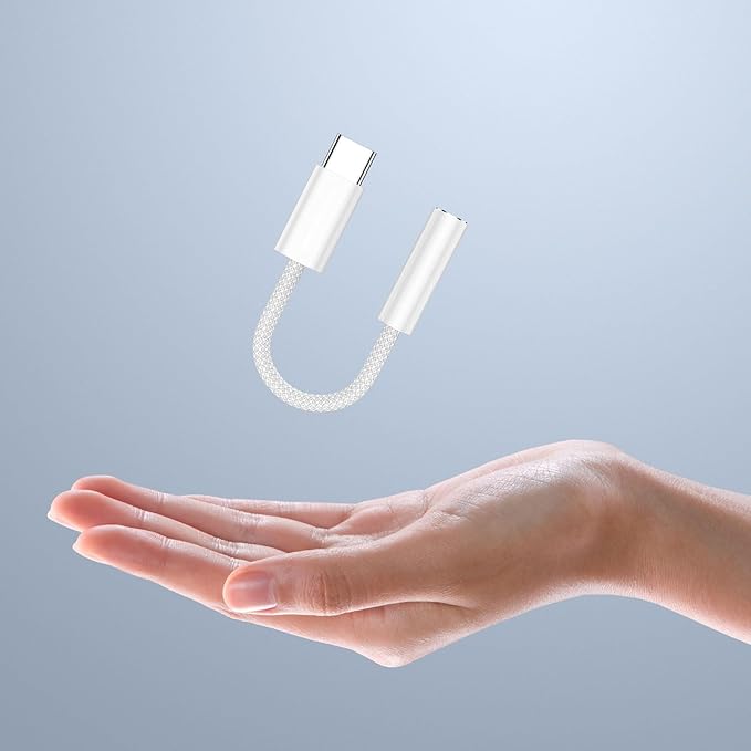 USB C to 3.5mm Female Headphone Jack Adapter, USB C to Aux Audio Dongle Cable Cord Compatible with iPhone 16/15 Pro Max 16/15 Pro 16/15, Samsung Galaxy S24/S23/S22/S21 Ultra, iPad Pro, Pixel 8 …