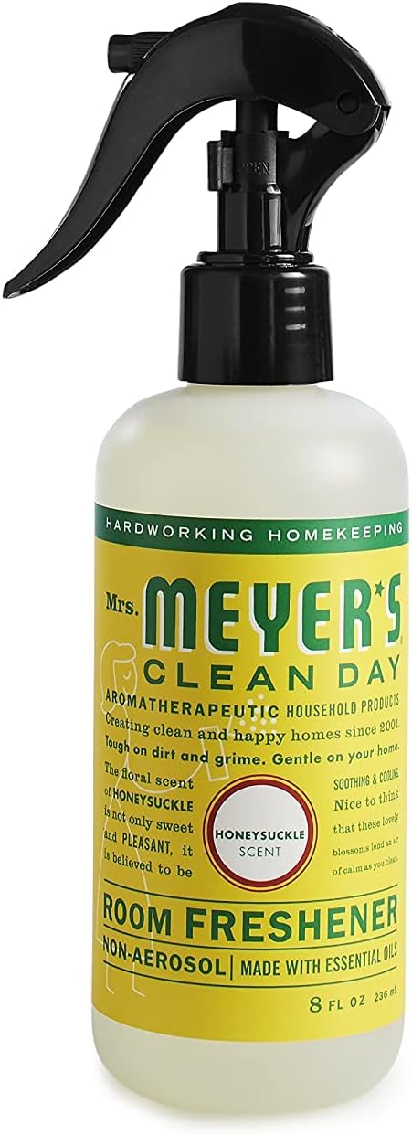 MRS. MEYER'S CLEAN DAY Room Freshener - Honeysuckle, 8 Fl Oz. (Pack of 12)
