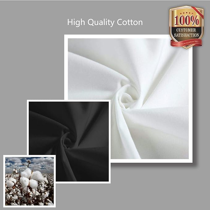 TOPDesign 24-Pack Super Strong Large 12oz Cotton Canvas Tote Bags, Reusable Grocery Shopping Cloth Bags, Fashionable Two-Tone Totes for Crafts, DIY Your Creative Designs