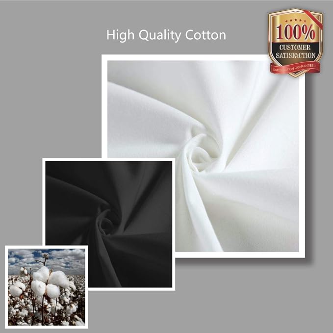 TOPDesign 3-Pack Super Strong Large 12oz Cotton Canvas Tote Bags, Reusable Grocery Shopping Cloth Bags, Fashionable Two-Tone Totes for Crafts, DIY Your Creative Designs