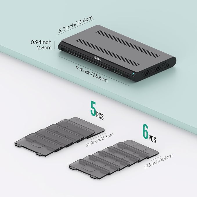 120W 10 Ports USB C Charging Station, Multiple Charging Station for Multi Devices, Device Charging Stations with Type C & QC3.0 Ports & Adjustable Dividers Compatible with Phone, Tablets