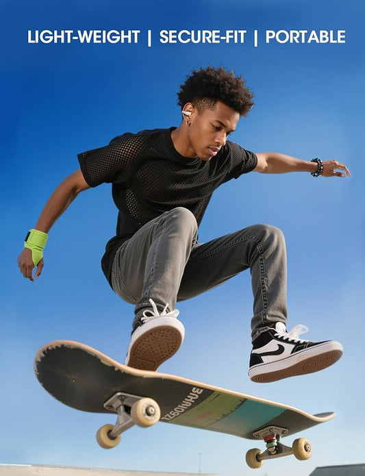 Open Ear Wireless Earbuds, Bluetooth 5.4 Clip on Earbuds with Mic, Open Ear Headphones with Charging Case LED Display, 44H Play, IP54 Waterproof, Lightweight Comfort for Running Sport Workout (White)