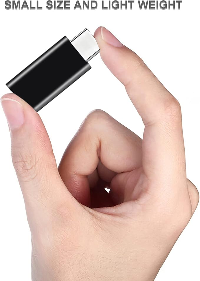 4-Pack USB C to USB Adapters, with 2 Type C Female to A Male Converters & 2 USB C Male to USB Female Connectors, Compatible with Apple Watch, iPhone 15 Pro Max 14 13 12, AirPods, Ultra 8 9 - Gray