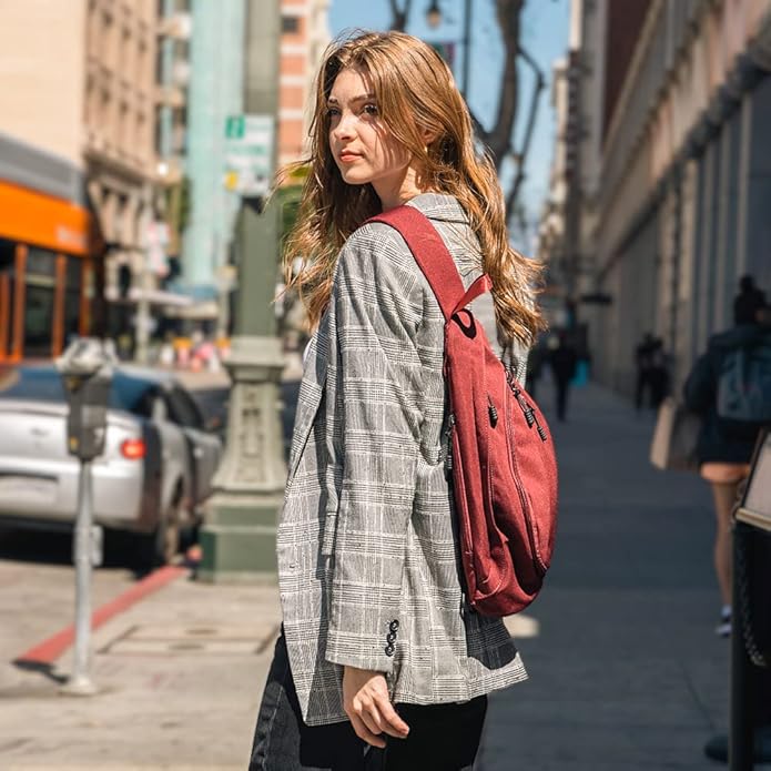 JESSIE & JAMES Peyton Crossbody Sling Backpack Concealed Carry Purse For Women Men Outdoor Chest Bag Shoulder Backpack