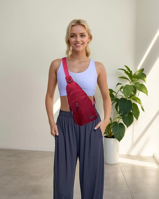 Seoky Rop Small Sling Bag Crossbody for Men Women One Strap Shoulder Cross Body Bag Sling Backpack for Travel